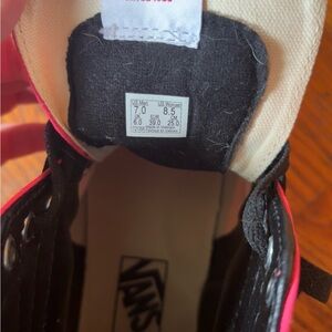 Vans High-Top Sneakers in Black and Pink New without tags!! never been worn